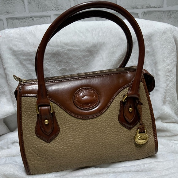 Dooney & Bourke Handbags - Dooney & Bourke Brown and Tan Satchel